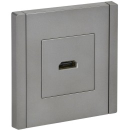 Розетка HDMI FORTE&PIANO FP540 сталь IEK FP-H10-K46