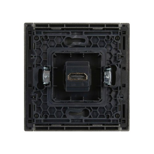 Розетка HDMI FORTE&PIANO FP540 сталь IEK FP-H10-K46