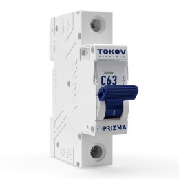 Выключатель автоматический модульный 1п C 63А 6кА PRIZMA TOKOV Electric TKE-PZ60-MCBI-1-63-C