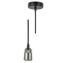 Патрон декоративный DLC-T-S31/E27 TS/1M/BL PEARL BLACK Techno провод 1м и крепление алюм. Uniel UL-0