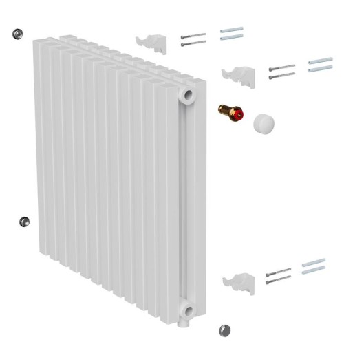 Радиатор дизайн Shift Q30 VC2050 20 секц. RAL9016 Royal Thermo НС-1631294