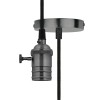 Патрон декоративный DLC-V-S24K/E27 TS/1M/BL PEARL BLACK Vintage провод 1м и крепление выкл. поворотн
