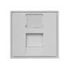 Панель лицевая 1 порт 45х45 Keystone шторка SUPRLAN 10-0304