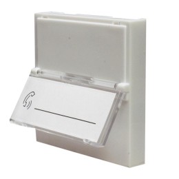 Панель лицевая 1 порт 45х45 Keystone шторка откидное маркировочное окно SUPRLAN 10-0301