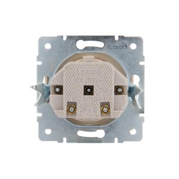 Розетка 1-м Rain защ. шторки керамика механизм крем. LEZARD 703-0388-124