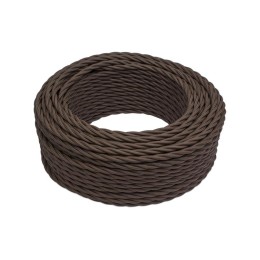 Провод ретро 2х2.5 матов. корич. (уп.150м) Bironi B1-425-72-150