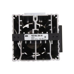 Обогреватель на DIN-рейку (встраив. вентилятор) 250Вт IP20 IEK YCE-HGL-250-20