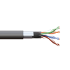 Кабель витая пара F/UTP кат.5E 4 пары 24 AWG solid внешн. LDPE черн. TERACOM PRO PRO EKF TRP-5EFTP-0