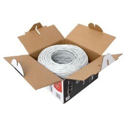 Кабель витая пара U/UTP кат.5E 4 пары 24 AWG solid PVC сер. TERACOM PRO PRO EKF TRP-5EUTP-04PVC-GY-I