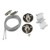Набор для подвесного монтажа UFB-Q122 H28 SILVER SET02 (2шт 1ф шинопроводов типа G) Volpe UL-0000644