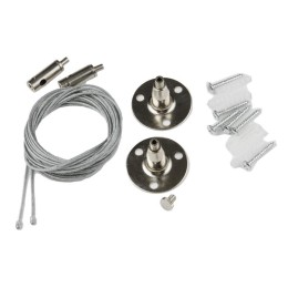 Набор для подвесного монтажа UFB-Q122 H28 SILVER SET02 (2шт 1ф шинопроводов типа G) Volpe UL-0000644
