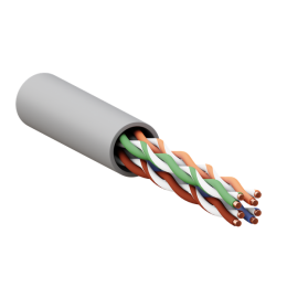 Кабель витая пара U/UTP кат.5E 4 пары 24 AWG solid LSZH нг(А)-HF сер. TERACOM PRO EKF TRP-5EUTP-04LS