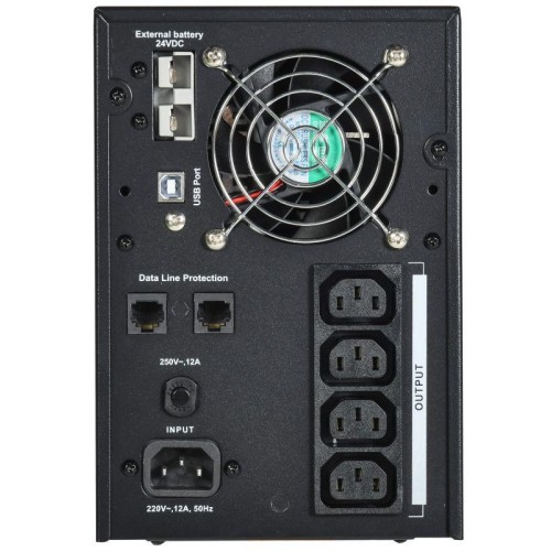 Источник бесперебойного питания ELECTRA LT 1.5кВА/1.2кВт без АКБ USB ITK ELT-1500VA-1-L