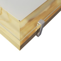 Светильник "Полесье" 300х300 НПБ 09-2х40-001 М94 бел./корпус сосна/держатель хром ИУ Элетех 10052058