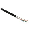 Кабель витая пара U/UTP кат.5E 4 пары 24 AWG ОЖ solid с метал. тросом внешн. PE -40град.C-+60град.C