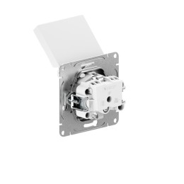 Розетка СП Эпика 16А IP44 с заземл. защ. шторки c крышкой механизм бел. EKF UP1-SOW-111-44