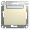 Механизм кнопки нажимной 1-кл. СП Glossa 10А IP20 (сх. 1) с табличкой беж. SchE GSL000219