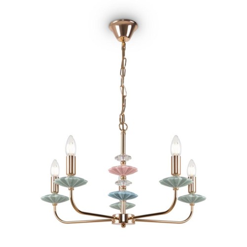 Светильник Castle 40Вт E14х5 IP20 подвесной Freya FR5336PL-05G