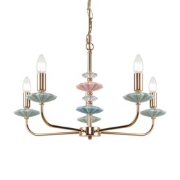 Светильник Castle 40Вт E14х5 IP20 подвесной Freya FR5336PL-05G