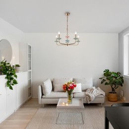 Светильник Castle 40Вт E14х5 IP20 подвесной Freya FR5336PL-05G