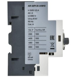Выключатель автоматический защиты двигателя A1 GV2P 0.63-1А ARMAT IEK AR-MPCB-A1B10