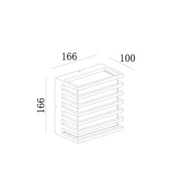 Светильник Downing Street 10Вт 3000К IP65 бра настен. Maytoni O020WL-L10B4K