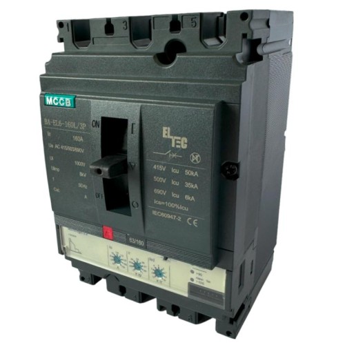 Выключатель автоматический MCCB BA-EL6-160L/3P 160А (электронный Micrologic 2.2 ICU:50KA) ELTEC 1222