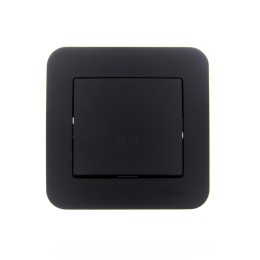 Выключатель промежуточный 1-кл.СП ASTI 10А IP20 в сборе черн. бархат LEZARD 7081-4242-107