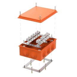 Коробка огнестойкая ОП 40-0320-FR6.0-4-12-Р Е15-Е60 RAL2004 200х150х75 (уп.5шт) Промрукав 40-0320-FR