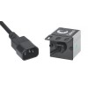 Блок розеток 4-м PDU-4P-2IEC 10А евростандарт вилка IEC 320 C14 для 10дюйм шкафов горизонт. без выкл