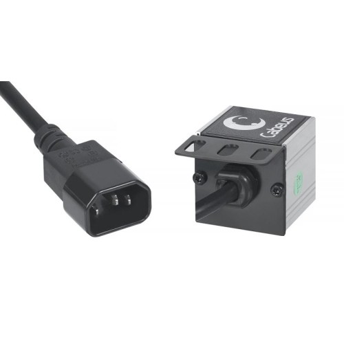 Блок розеток 4-м PDU-4P-2IEC 10А евростандарт вилка IEC 320 C14 для 10дюйм шкафов горизонт. без выкл