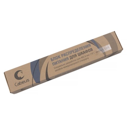 Блок розеток 4-м PDU-4P-2IEC 10А евростандарт вилка IEC 320 C14 для 10дюйм шкафов горизонт. без выкл