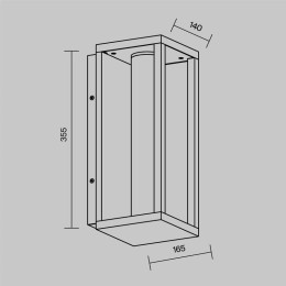 Светильник Expo 12Вт 3000К IP54 бра настен. Maytoni O480WL-L12B3K