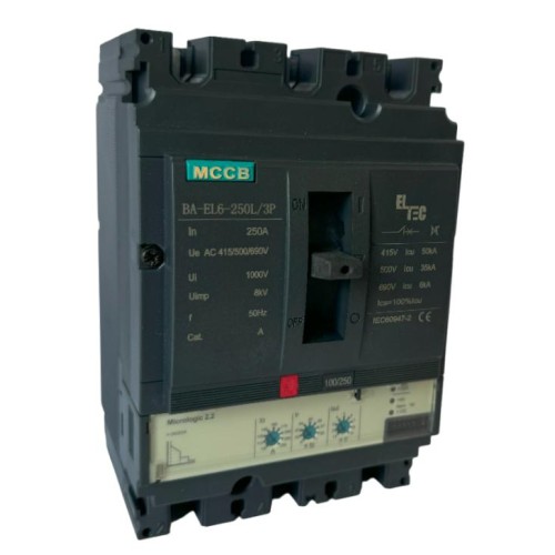 Выключатель автоматический MCCB BA-EL6-250L/3P 250А (электронный Micrologic 2.2 ICU:50KA) ELTEC 1222