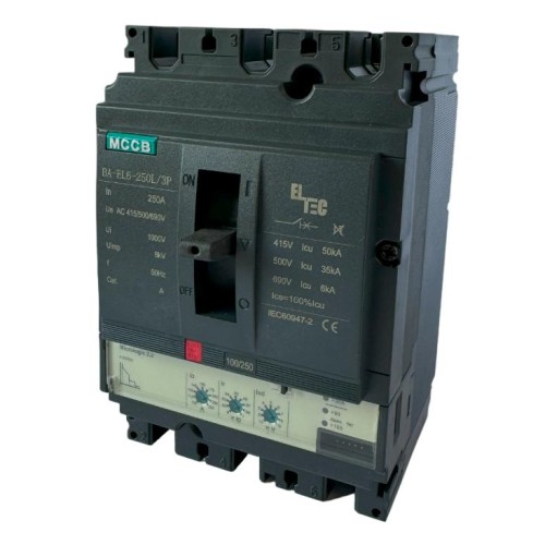 Выключатель автоматический MCCB BA-EL6-250L/3P 250А (электронный Micrologic 2.2 ICU:50KA) ELTEC 1222