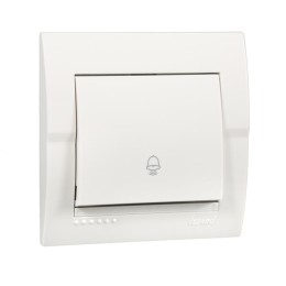 Кнопка звонка Deriy бел. LEZARD 702-0202-103