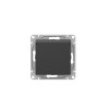 Розетка СП Эпика 16А IP44 с заземл. защ. шторки c крышкой механизм черн. EKF UP1-SOB-111-44