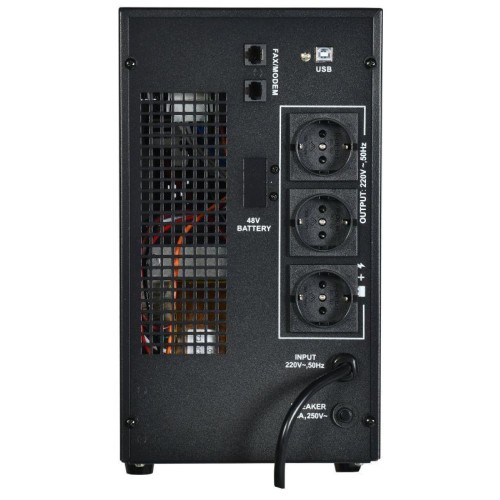 Источник бесперебойного питания ELECTRA LT 2кВА/1.6кВт с АКБ 4х7А.ч USB Schuko ITK ELT-2000VA-1-004-
