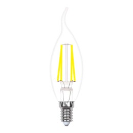 Лампа светодиодная LED-CW35-5W/WW/E14/CL/MB GLM10TR форма "свеча на ветру" прозр. Multibright свет т
