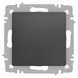 Выключатель 1-кл. СП Accent 6-101-07 10А IP20 250В AL/CU графит Intro Б0063459