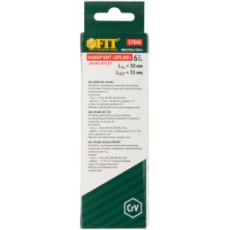 Набор бит дюймSPLINEдюйм CrV (уп.6шт) FIT 57846
