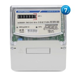Счетчик ЦЭ6803В 3ф 1-7.5А класс точн. 1.0 1 тариф. 230В 1 4пр Э Р32 F Энергомера 101003001011355