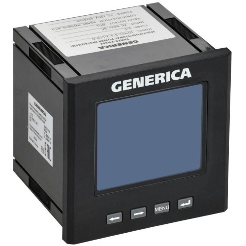 Мультиметр цифровой щитовой 3ф DO RS-485 96х96 LCD GENERICA IDM21-5-3-3-LCD-G