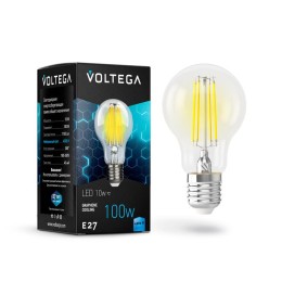 Лампа светодиодная Crystal Graphene A60 10Вт 4000К E27 Voltega 7101