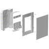 Корпус мультимедиа встраиваемый 470х410мм Krepta 5 пластик. IEK KR5-KP23-V-41