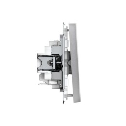 Выключатель кнопочный 1-кл. ArtGallery быстрозажим. клем. механизм алюм. SE GAL000315S