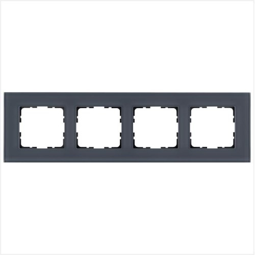 Рамка 4-м G-Glass стекло маренго Jasmart G1004GC