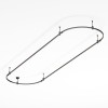 Трек ART-APRIORI-OVAL-ROD-200-3000х1000 BK IP20 метал. Arlight 048507