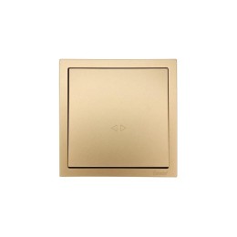 Выключатель 1-кл. перекрестный СП ZIMA IP20 10А безвинт. зажим зол. LEZARD 704-3688-107QC