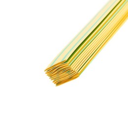 Трубка термоусадочная 20/10 1м желт./зел. Rexant 22-0007